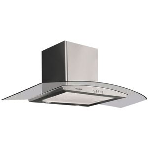 Campana Extractora Mastermaid Convex Cristal P86352 | 90 Cm Color Acero Inoxidable y Vidrio