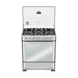 Cocina a Gas Mabe EM7630FX0 | 6 Quemadores 76cm Encendido Eléctrico Color Acero Inoxidable