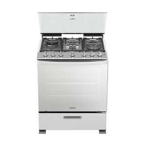 Cocina a Gas Whirlpool LWFR7210S P8768 | 30" 6 Quemadores Sistema Side Door Color Acero Inoxidable