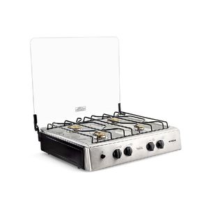 Cocineta Ecoline Florencia II P8896 | 24" 4 Quemadores Color Inox Negro