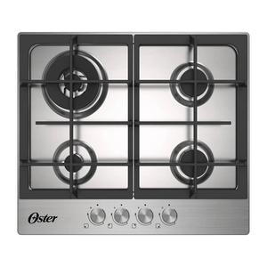 Encimera A Gas Oster OS-GC6004BSS P8799 | 60 cm 4 Quemadores Color Inox