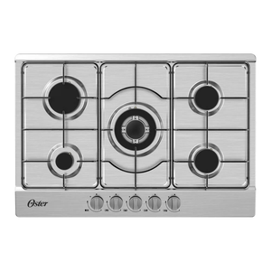 Encimera A Gas Oster OS-GC7505BSS P8799 | 75 cm 5 Quemadores Color Inox