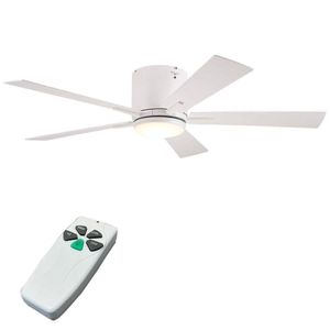 Ventilador De Tumbado Fanhouse Motor Ac P8750 | 52" Incluye Control Color Blanco
