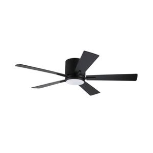 Ventilador De Tumbado Fanhouse Motor Ac P8750 | 52" Incluye Control Color Negro Con Walnut