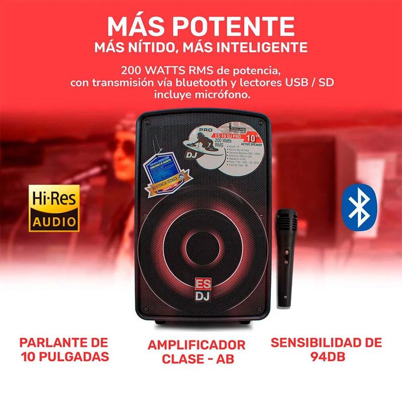 ParlanteProfesionalEnglandSoundES10DJPRO