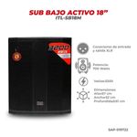 SubWooferActivoItalyAudioITLSB18M