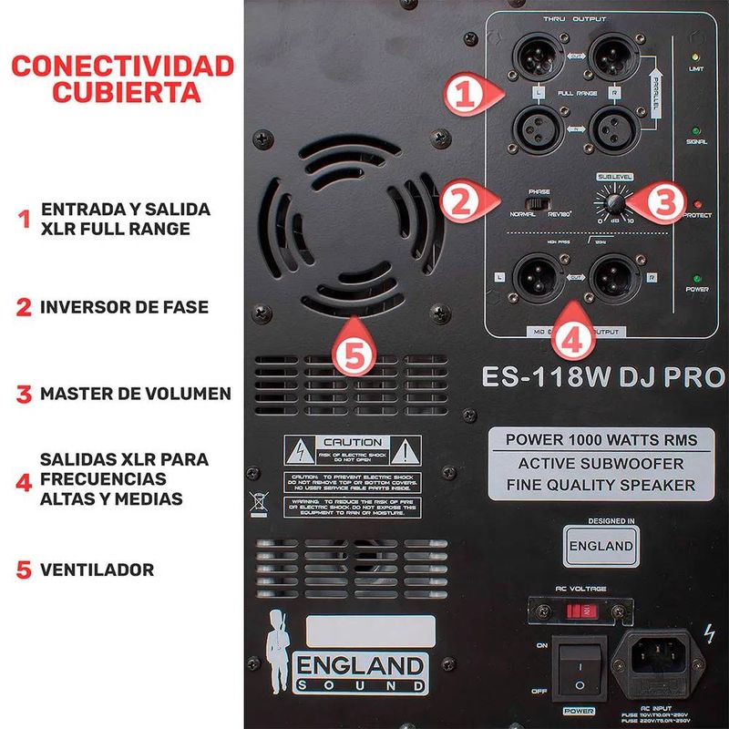 SubWooferEnglandSoundES118WDJPR