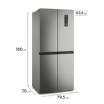 Refrigerador Multi Door Electrolux ERQU40E6HWS