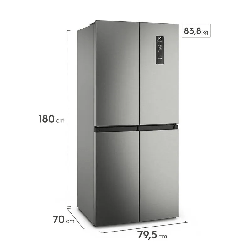 Refrigerador Multi Door Electrolux ERQU40E6HWS