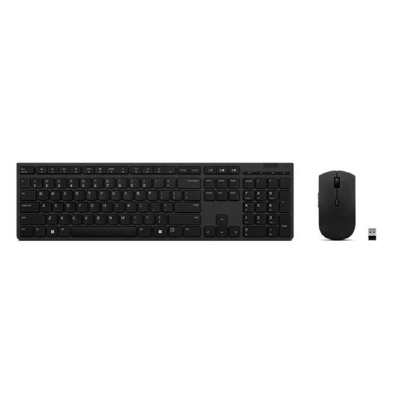 Combo Teclado Y Mouse Inalámbrico Recargable Profesional Lenovo P86390 | Color Gris-1787339701975