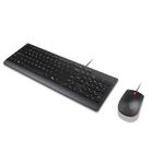 Combo Teclado Y Mouse Essential Con Cable Lenovo P86390 | Color Negro-1787339841764