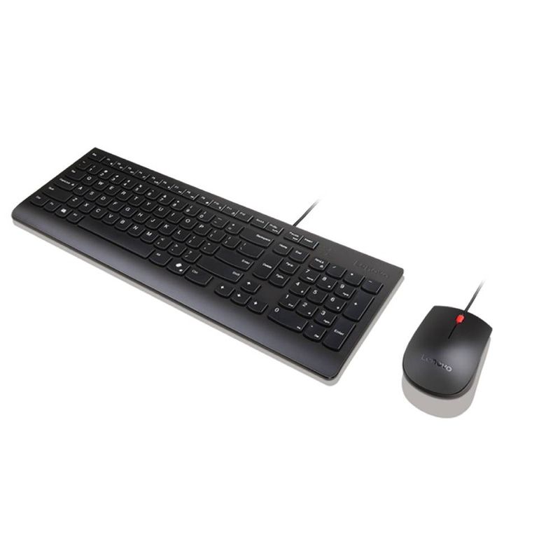 Combo Teclado Y Mouse Essential Con Cable Lenovo P86390 | Color Negro-1787339841764