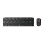 Combo Teclado Y Mouse Inalámbrico Recargable Multimodo Pro Lenovo P86390 | Color Negro-1787339878023